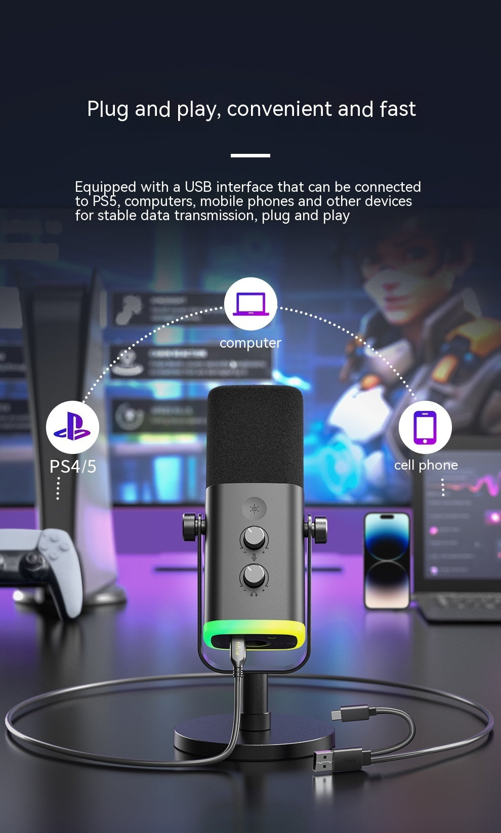 Dynamic Noise Reduction Microphone