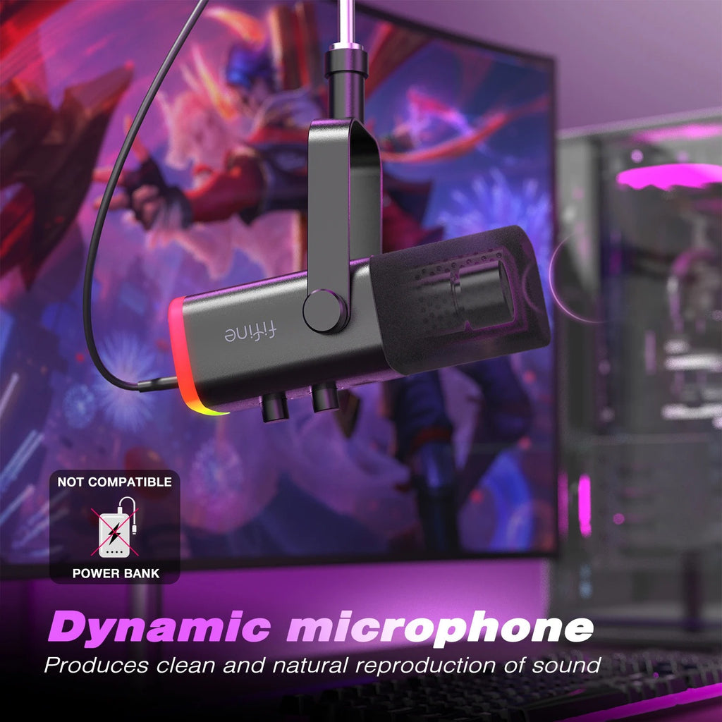 Dynamic Microphone with Dual Output & amp